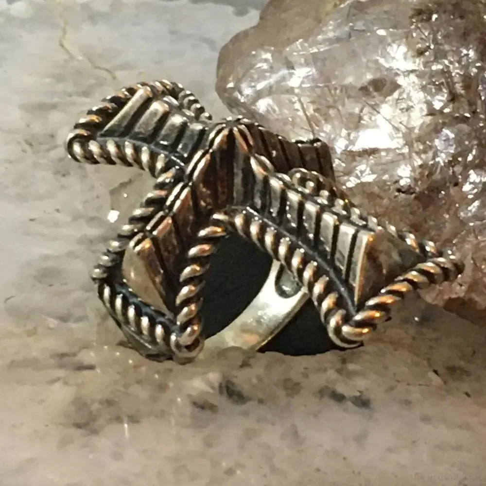 Carolyn Pollack Southwestern Style Sterling Decorated Cross Ring For Women - Picture 3 of 10
